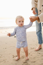 Load image into Gallery viewer, Blue Beach Long Sleeve Swim Set