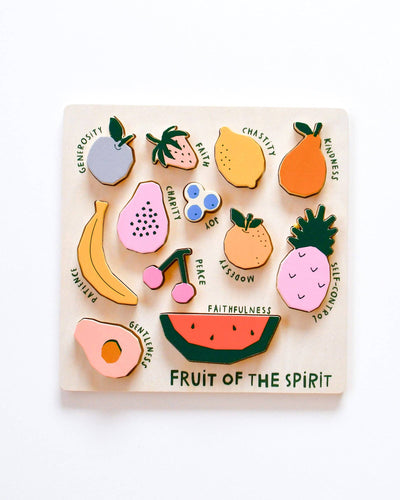 Pre-Order Fruit of the Spirit Wooden Puzzle - littlelightcollective