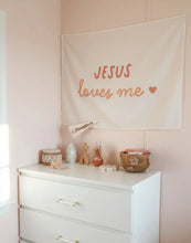 Load image into Gallery viewer, {Neutral} Jesus Loves Me Banner - littlelightcollective