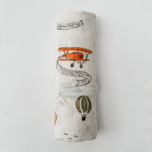 Load image into Gallery viewer, Scripture Planes Muslin Blanket Swaddle