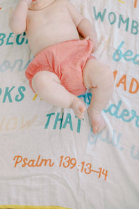 Psalm 139 Muslin Baby Blanket - littlelightcollective