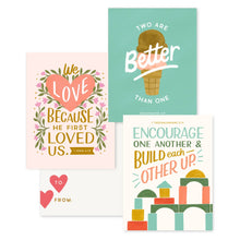 Load image into Gallery viewer, Bible Verse Kids Mini Valentines III - littlelightcollective