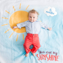 Load image into Gallery viewer, Baby&#39;s 1st Year Swaddle &amp; Milestone Cards - Sunshine - littlelightcollective