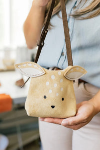 Leather Toddler Purse - Woodland Animals - littlelightcollective