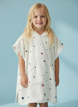 Load image into Gallery viewer, Little Fireworks Toddler &amp; Kids Hooded Towel Pool Poncho - littlelightcollective