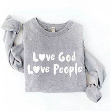 Load image into Gallery viewer, Pre-Order Love God Love People Women’s Sweatshirt