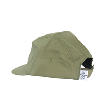 Load image into Gallery viewer, Waterproof Five-Panel Hat in Moss: Size 2 - littlelightcollective