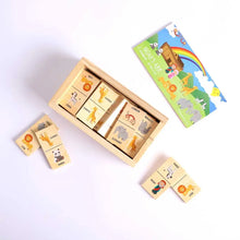 Load image into Gallery viewer, Wood Dominos - Noah&#39;s Ark - littlelightcollective