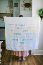 Load image into Gallery viewer, Psalm 139 Muslin Baby Blanket - littlelightcollective