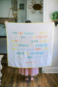 Psalm 139 Muslin Baby Blanket - littlelightcollective