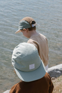 Waterproof Five-Panel Hat in Sea Foam - littlelightcollective