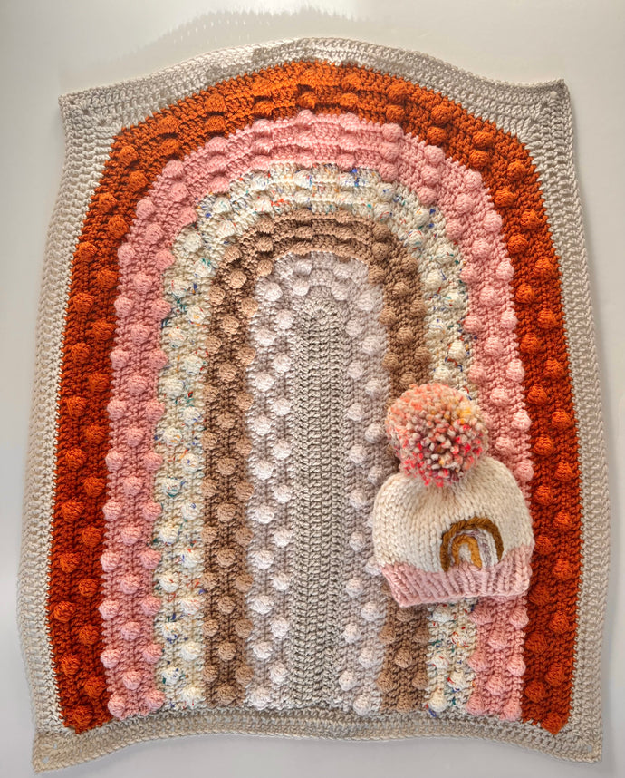 In the Loop - Bobble Rainbow Blanket - littlelightcollective