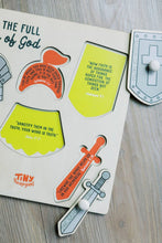 Load image into Gallery viewer, Armor of God Wood Puzzle with Scripture - littlelightcollective