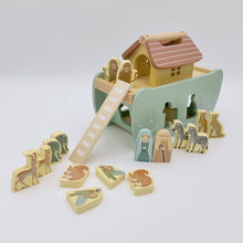 Load image into Gallery viewer, Noah&#39;s Ark Shape Sorter - Wooden Animal Toy Ages 2+