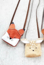 Load image into Gallery viewer, Leather Toddler Purse - Woodland Animals - littlelightcollective
