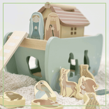 Load image into Gallery viewer, Noah&#39;s Ark Shape Sorter - Wooden Animal Toy Ages 2+