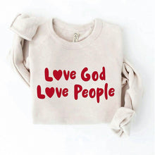 Load image into Gallery viewer, Pre-Order Love God Love People Women’s Sweatshirt
