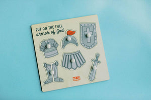 Armor of God Wood Puzzle with Scripture - littlelightcollective