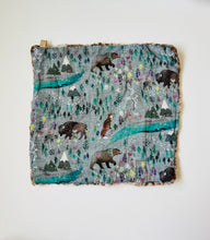 Load image into Gallery viewer, Watercolor Bison Lovey Blanket