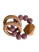 Load image into Gallery viewer, Hayes Silicone + Wood Teether Ring