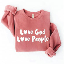 Load image into Gallery viewer, Pre-Order Love God Love People Women’s Sweatshirt