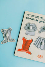 Load image into Gallery viewer, Armor of God Wood Puzzle with Scripture - littlelightcollective