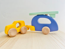 Load image into Gallery viewer, Wooden Car with Camper