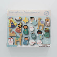 Load image into Gallery viewer, Christmas Nativity Wooden Magnet Set - littlelightcollective