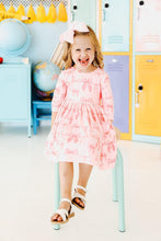 Load image into Gallery viewer, Blushing Bows 3/4 Sleeve Pocket Twirl Dress