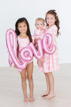 Load image into Gallery viewer, Blushing Bows 3/4 Sleeve Twirl Bodysuit - littlelightcollective