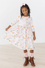 Load image into Gallery viewer, Boho Bows 3/4 Sleeve Pocket Twirl Dress - littlelightcollective