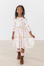 Load image into Gallery viewer, Boho Bows 3/4 Sleeve Pocket Twirl Dress - littlelightcollective