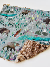 Load image into Gallery viewer, Watercolor Bison Lovey Blanket