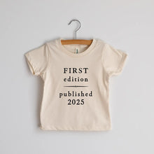 Load image into Gallery viewer, First Edition 2025 Organic Cream Baby Tee - littlelightcollective