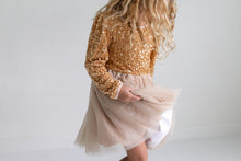 Load image into Gallery viewer, Champaign Sequin Dress