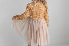 Load image into Gallery viewer, Champaign Sequin Dress