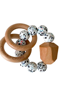Hayes Silicone + Wood Teether Ring