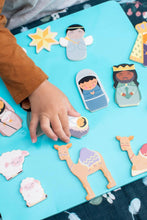 Load image into Gallery viewer, Christmas Nativity Wooden Magnet Set - littlelightcollective