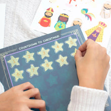 Load image into Gallery viewer, Advent Calendar &amp; Christmas Nativity Scene Reusable Sticker Fun