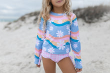 Load image into Gallery viewer, Emily Daisy Long Sleeve Rash Guard Swimsuit - littlelightcollective