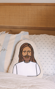God with Us - Jesus Pillow