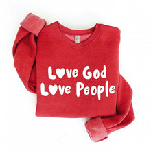 Load image into Gallery viewer, Pre-Order Love God Love People Women’s Sweatshirt