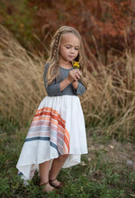 Load image into Gallery viewer, Pre-Order Fall Rainbow Dress - Gray - littlelightcollective
