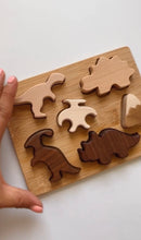 Load image into Gallery viewer, Dino wooden Puzzle - Faith based - littlelightcollective