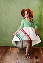 Load image into Gallery viewer, Pre-Order Fall Rainbow Dress - Sage - littlelightcollective