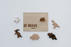 Dino wooden Puzzle - Faith based - littlelightcollective