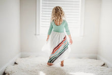 Load image into Gallery viewer, Pre-Order Fall Rainbow Dress - Sage - littlelightcollective