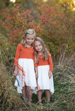 Load image into Gallery viewer, Pre-Order Fall Rainbow Dress - Rust - littlelightcollective