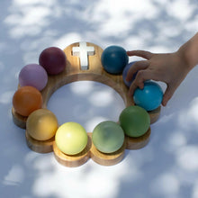 Load image into Gallery viewer, Wooden Decade Rosary Ball Set - littlelightcollective