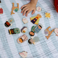 Load image into Gallery viewer, Christmas Nativity Wooden Magnet Set - littlelightcollective